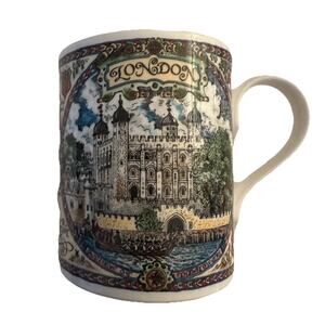 Royal Worcester British Heritage London mug inspired by maps of the 17thcent EUC